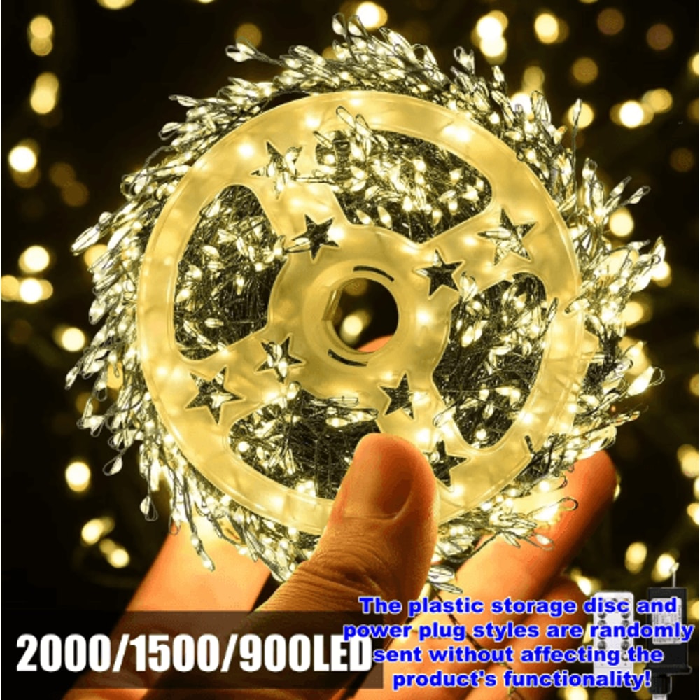 Outdoor Remote Control Copper Wire String Lights Starry Sky Decorative LED Lights 8