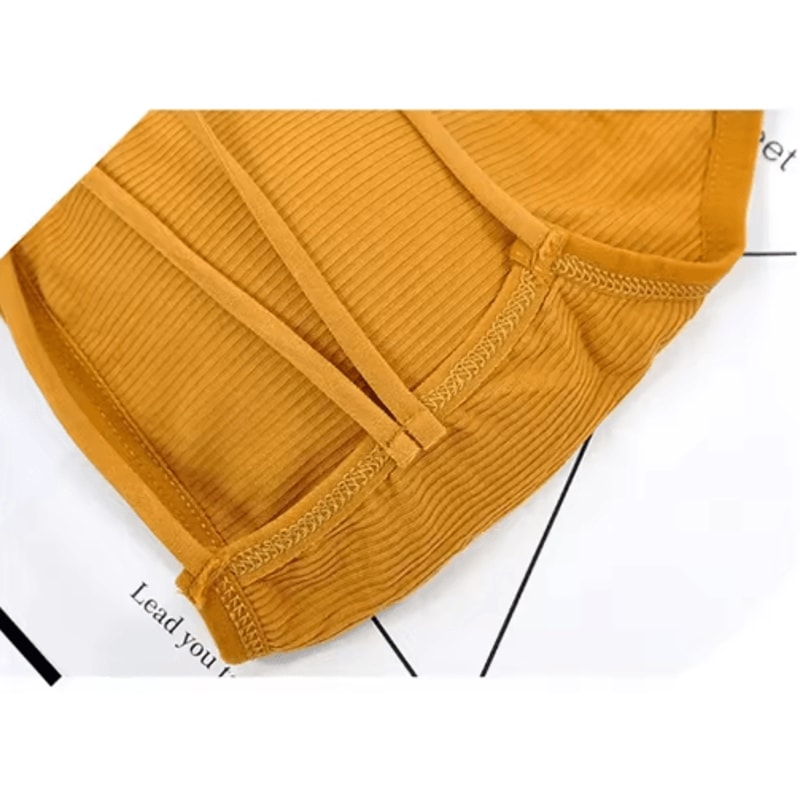 Removable Padded Wireless Sports Bra Elastic Yoga Workout Beauty Back Bra 6