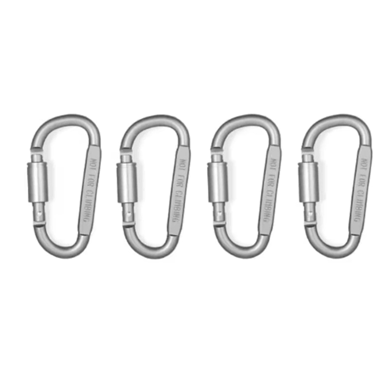 46PCS Aluminum Carabiner Keychain Clips Tactical EDC Camping Hooks 3