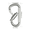 46PCS Aluminum Carabiner Keychain Clips Tactical EDC Camping Hooks 8