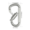 46PCS Aluminum Carabiner Keychain Clips Tactical EDC Camping Hooks 8