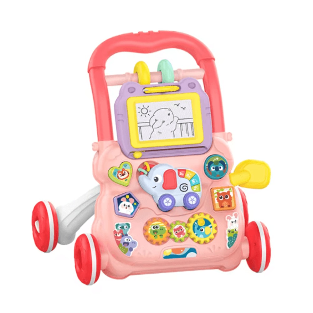Baby Cartoon Musical Activity Walker Multifunction Learning Walker With Drawing Board 2