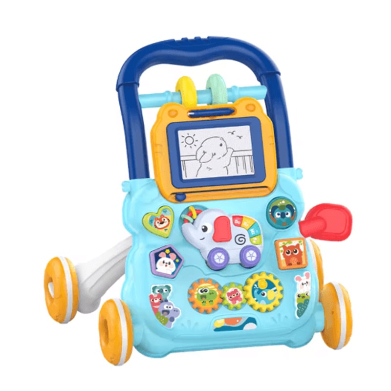 Baby Cartoon Musical Activity Walker Multifunction Learning Walker With Drawing Board 3