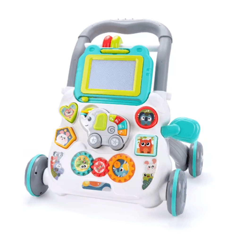 Baby Cartoon Musical Activity Walker Multifunction Learning Walker With Drawing Board 4