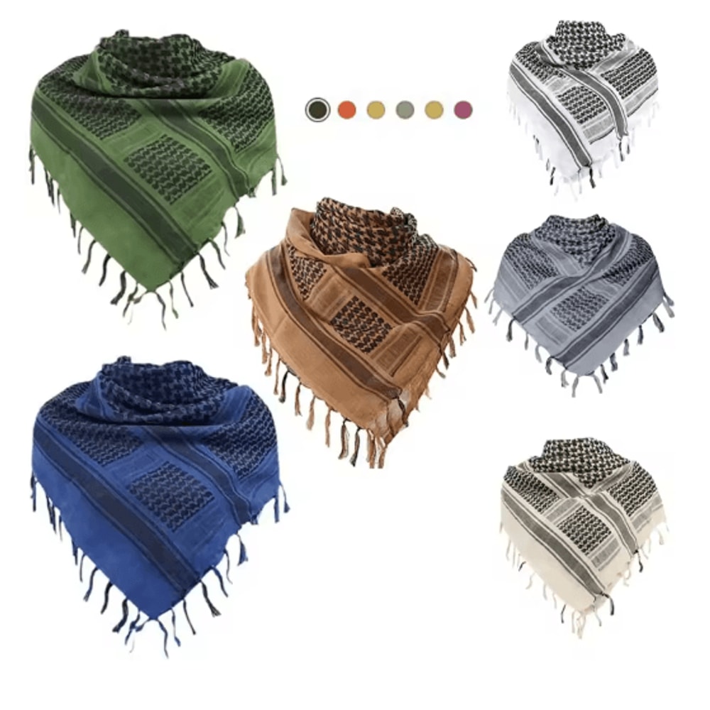 Tactical Shemagh Desert Scarf 43x43 Keffiyeh Head Neck Wrap 13