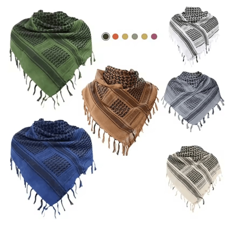 Tactical Shemagh Desert Scarf 43x43 Keffiyeh Head Neck Wrap 13