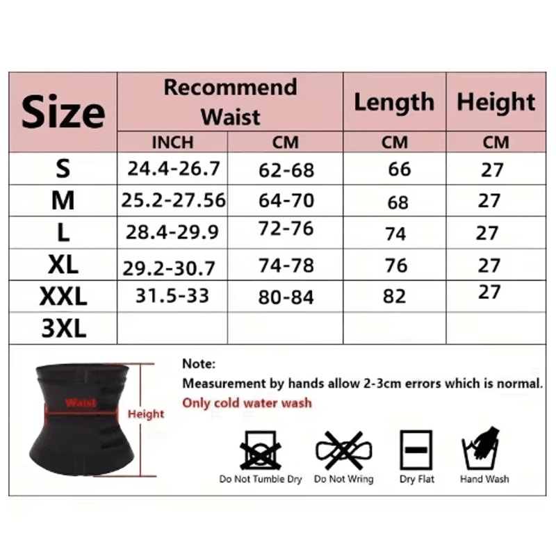 Waist Trainer Sweat Belt Slimming Workout Body Shaper Cincher 3