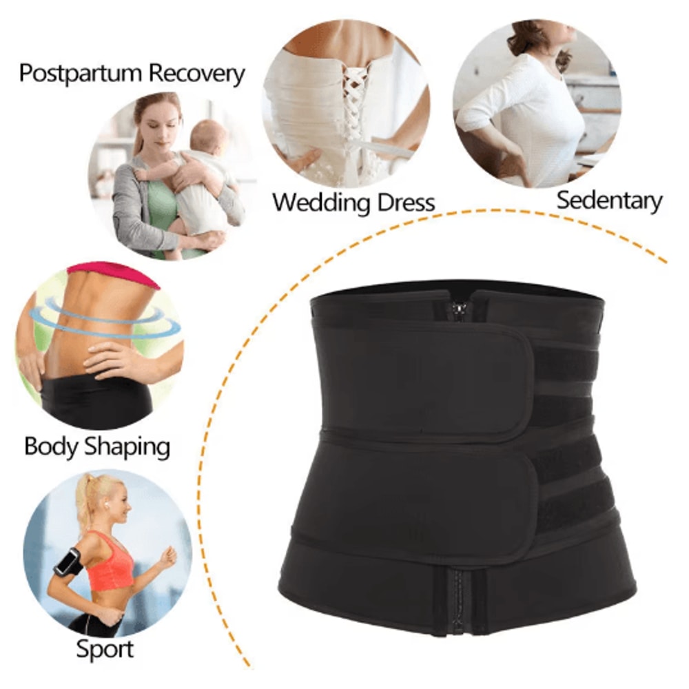 Waist Trainer Sweat Belt Slimming Workout Body Shaper Cincher 5