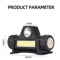 Rechargeable COB LED Headlamp Magnetic Waterproof USB Head Torch 6