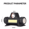 Rechargeable COB LED Headlamp Magnetic Waterproof USB Head Torch 6