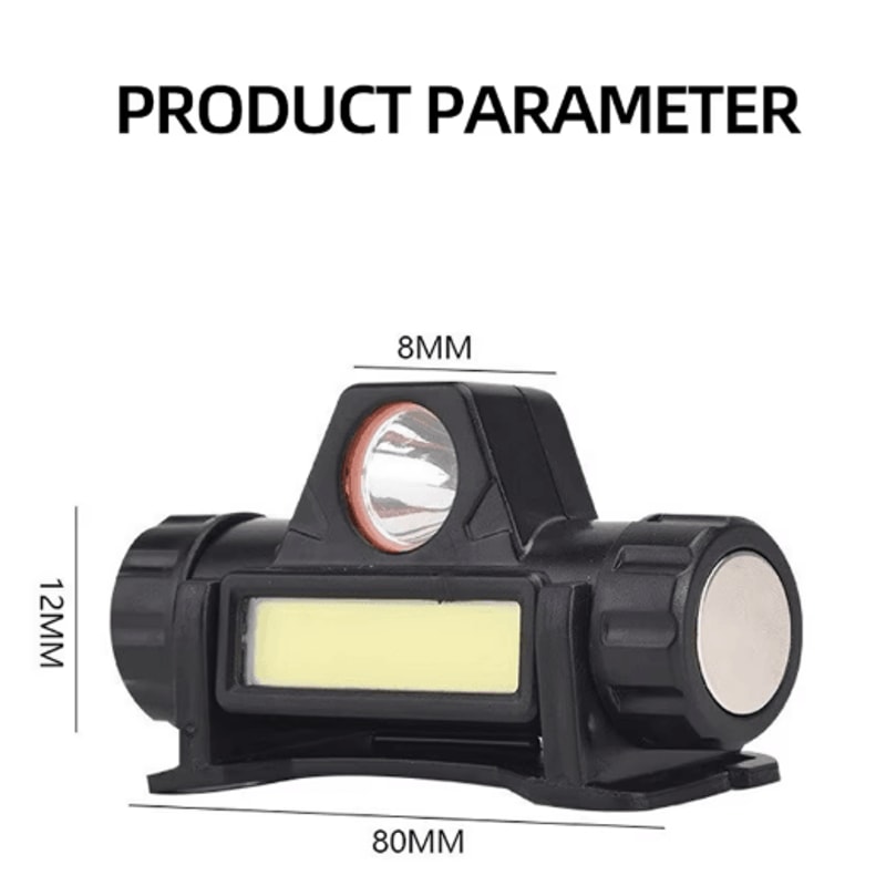 Rechargeable COB LED Headlamp Magnetic Waterproof USB Head Torch 6
