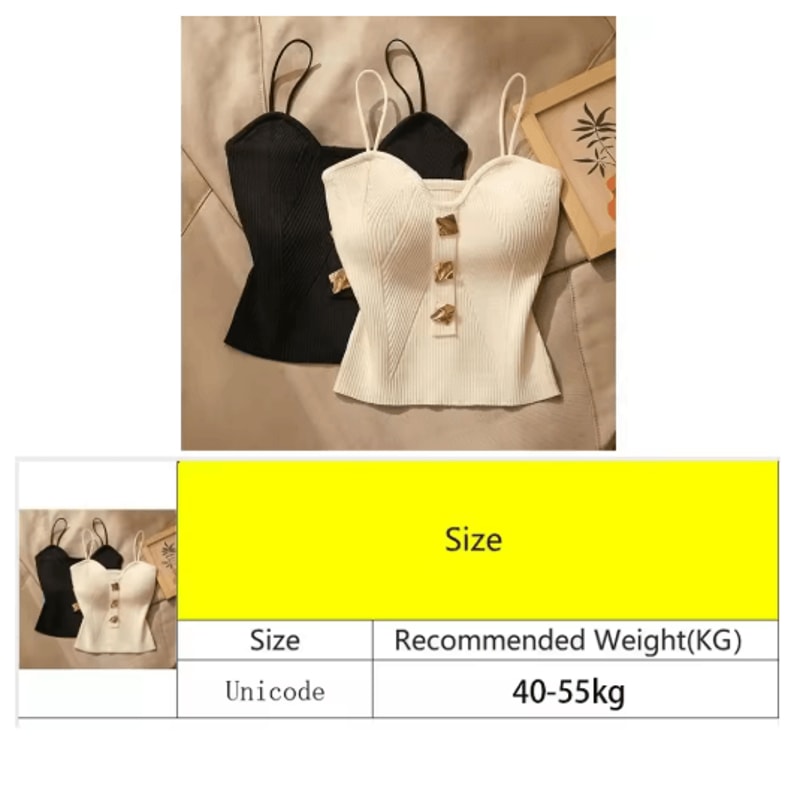 Womens Deep VNeck Knitted Cami Summer Sleeveless Halter Tank Top 3