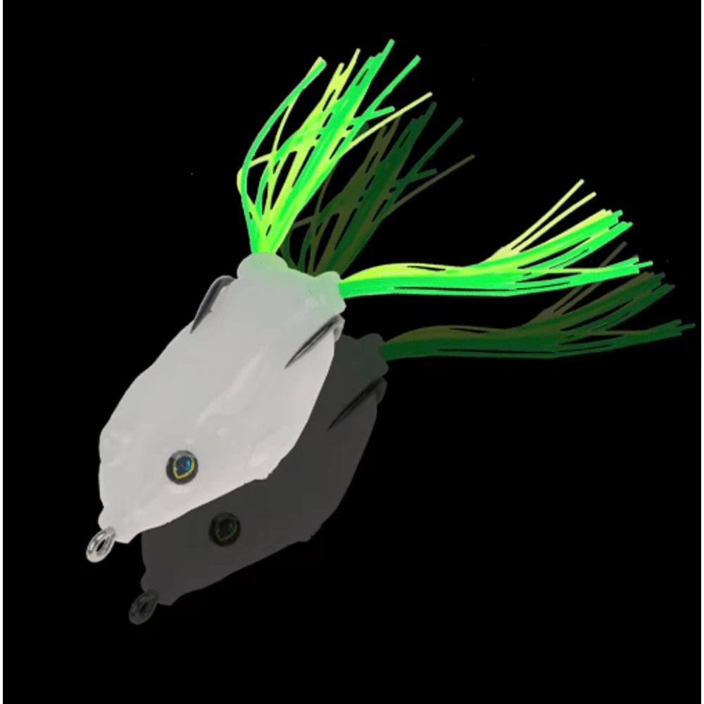 Glow Soft Frog Fishing Lure 55CM Topwater Frog Bait With Treble Hooks 2