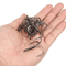 10PCS High Carbon Steel Treble Fishing Hooks Round Bend Bass Tackle Set 4