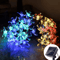 Solar Sakura Cherry Blossom String Lights Outdoor Fairy Garden Decor 1