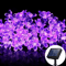 Solar Sakura Cherry Blossom String Lights Outdoor Fairy Garden Decor 2