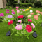Solar Snow Lotus Flower Garden Lights Waterproof Outdoor Lawn Decor 7