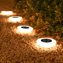 14 led solar ground lights waterproof outdoor landscape pathway lamps