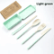 Portable Wheat Straw Cutlery Set 4PCS Travel Camping Tableware Kit 4