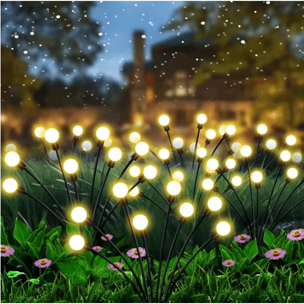 Upgraded Solar Firefly Garden Lights Waterproof Swaying Outdoor Decor 1