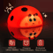 Cute Ladybug RGB LED Night Light Touch Sensor Silicone Kids Lamp 4