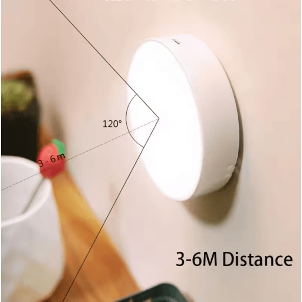Smart Motion Sensor LED Night Light USB Rechargeable Magnetic Wall Lamp 3