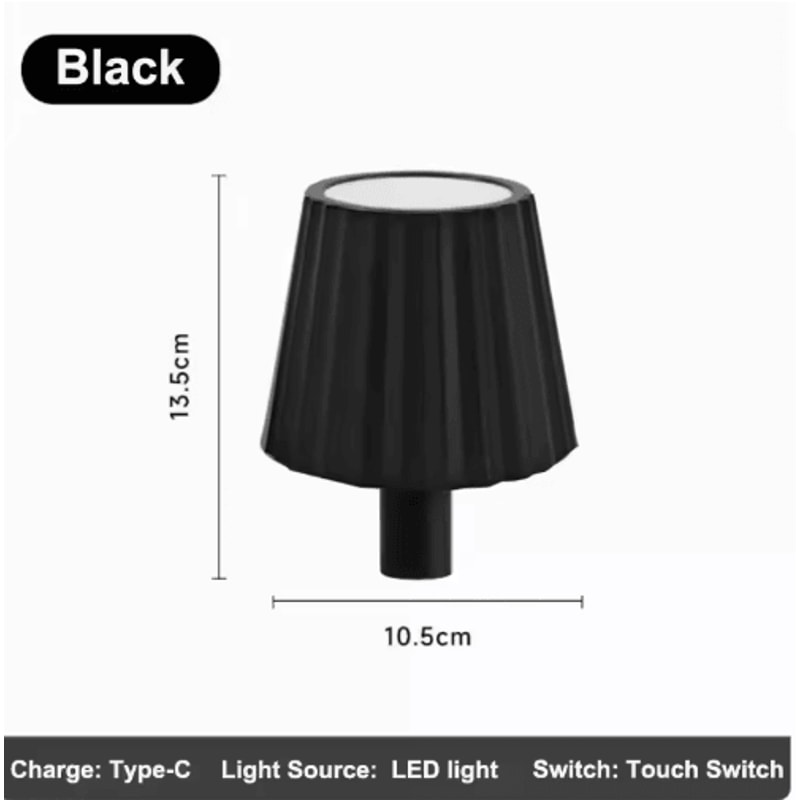 Wireless LED Bottle Table Lamp Touch Control Rechargeable Bar Light 3