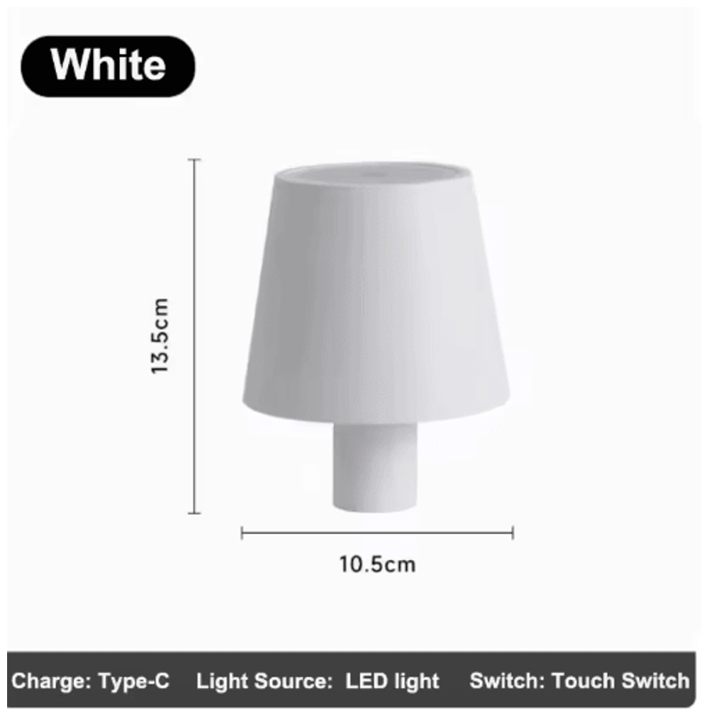 Wireless LED Bottle Table Lamp Touch Control Rechargeable Bar Light 6