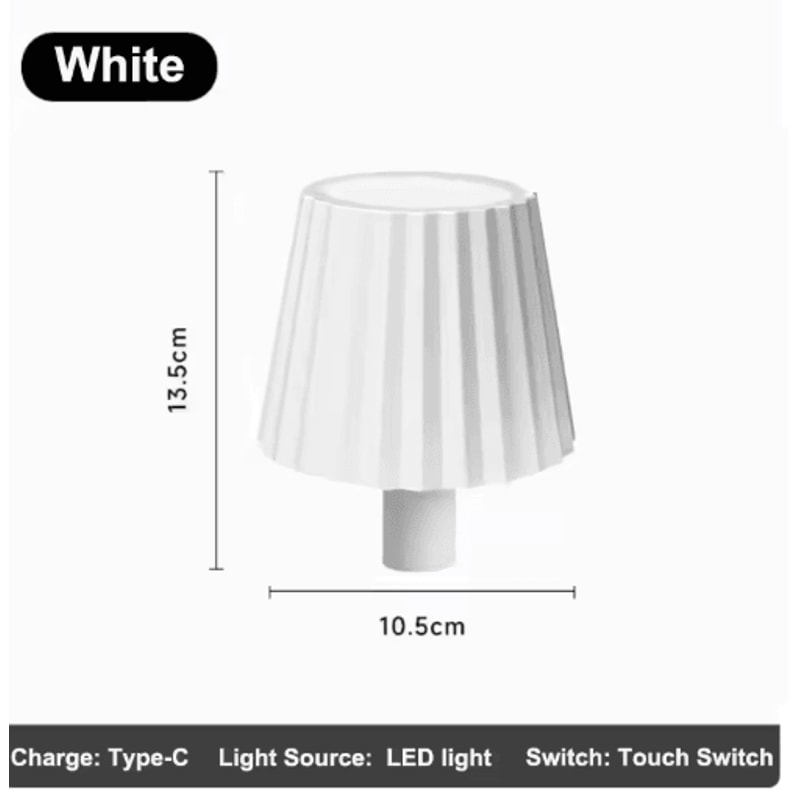 Wireless LED Bottle Table Lamp Touch Control Rechargeable Bar Light 8