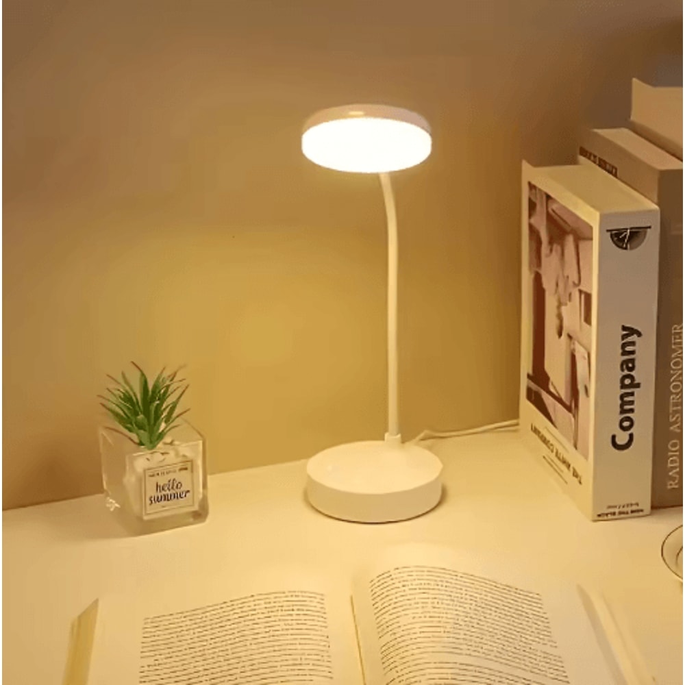 3Level Dimmable Wireless LED Table Lamp Touch Control USB Rechargeable Desk Light 0
