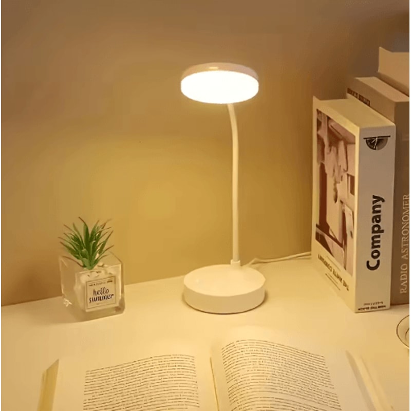 3Level Dimmable Wireless LED Table Lamp Touch Control USB Rechargeable Desk Light 0