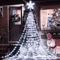Solar Star Waterfall String Lights 8 Mode Christmas Tree Fairy Lights 2