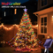 Solar Star Waterfall String Lights 8 Mode Christmas Tree Fairy Lights 3