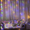 LED Curtain Fairy Lights With Remote Festoon Garland Party Decor 1