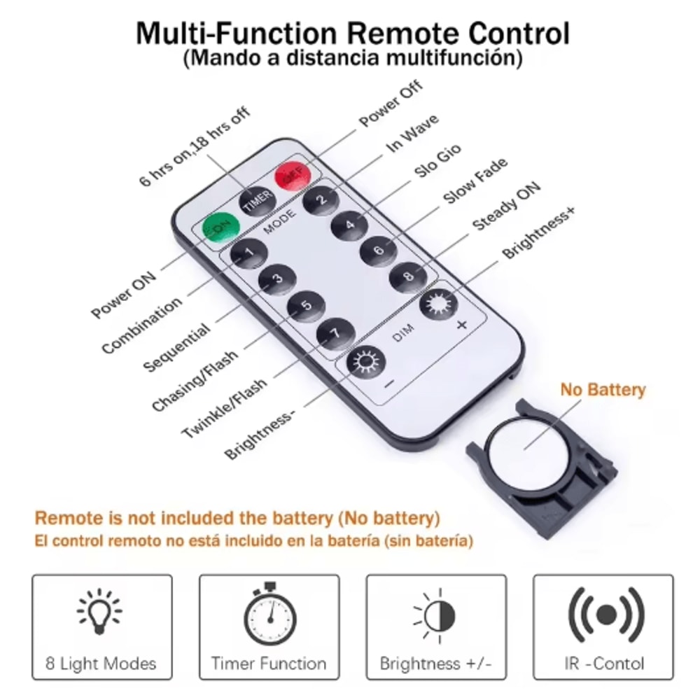 LED Curtain Fairy Lights With Remote Festoon Garland Party Decor 4