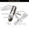 TrailMate 7in1 Camping Utensil Foldable Stainless Steel Multi Tool Cutlery 4