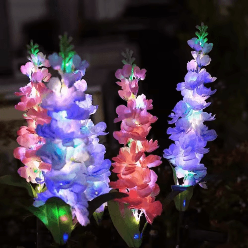SunBloom Solar Flower Garden Lights Waterproof Decorative Lights For Patio Lawn Yard 2