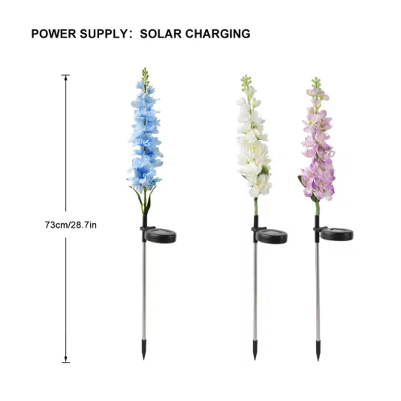 SunBloom Solar Flower Garden Lights Waterproof Decorative Lights For Patio Lawn Yard 4