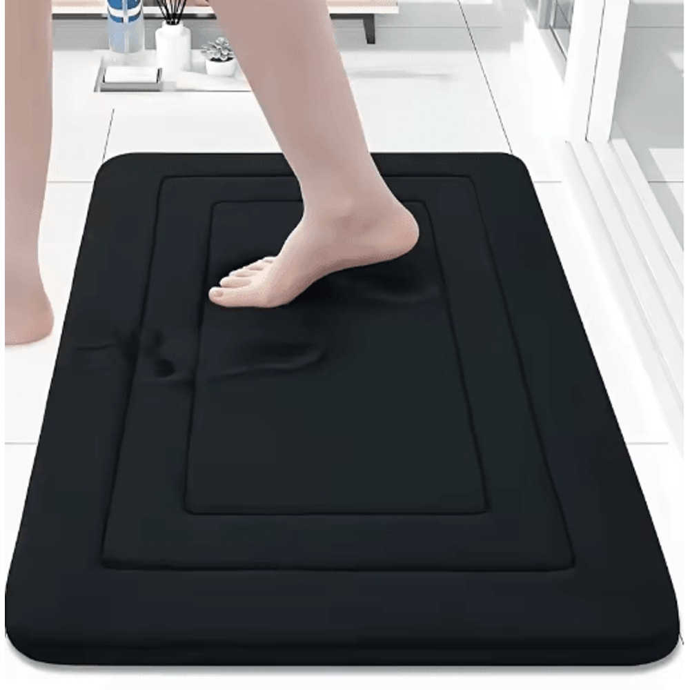 ComfortBloom Memory Foam Bath Mat Absorbent Floral NonSlip Kitchen Bathroom Rug 4