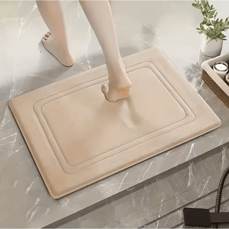 ComfortBloom Memory Foam Bath Mat Absorbent Floral NonSlip Kitchen Bathroom Rug 8