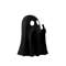 SpookySass Middle Finger Ghost Statue Cute Halloween Ghost Decor For Desk Table 1