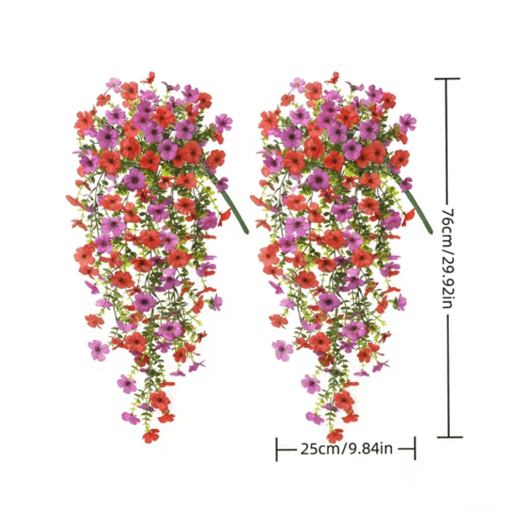 Ever Vine Artificial Eucalyptus And Morning Glory Vines Hanging Greenery Decor For Home And Garden 8