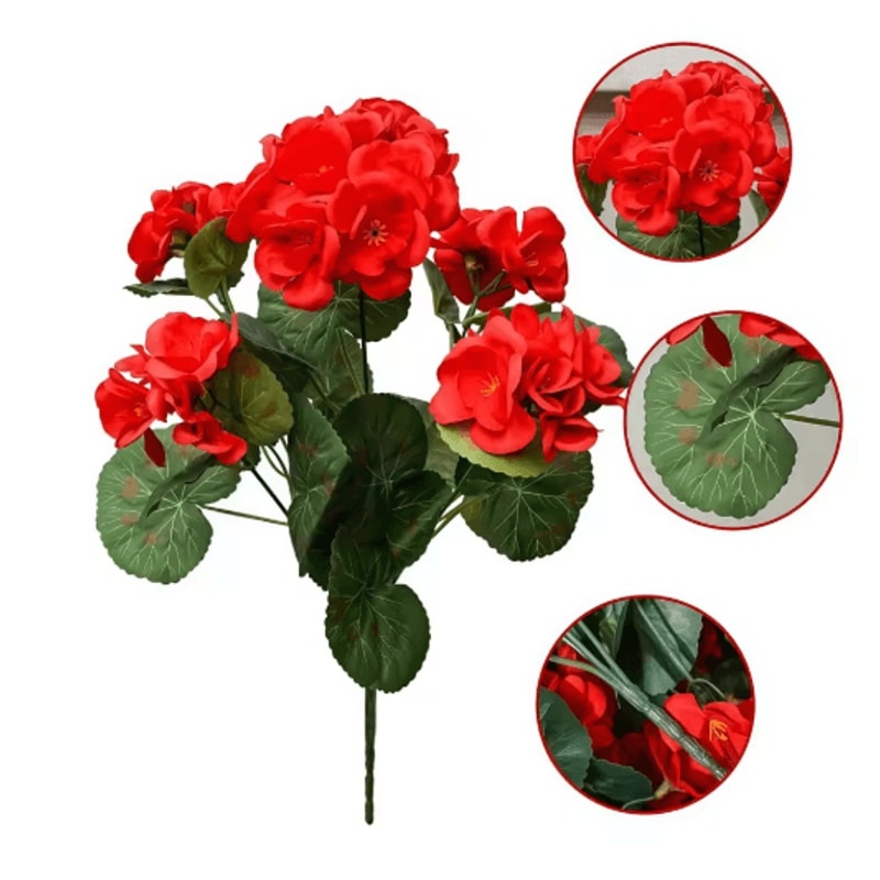 Ever Bloom Silk Begonia Flowers UV Resistant Artificial Flower Decoration For Garden And Wedding 2