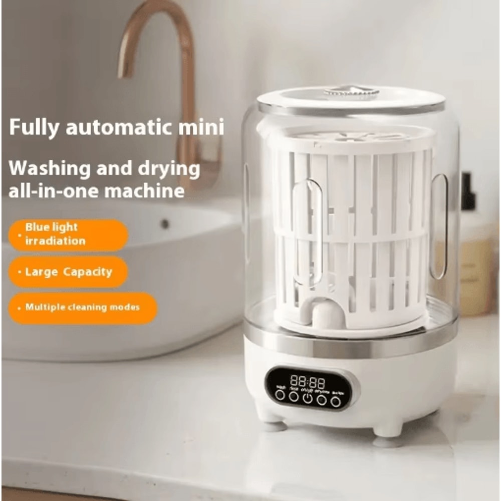 Swift Wash USB Portable Mini Washing Machine Automatic Compact Travel Washer With Spin Dehydration 0