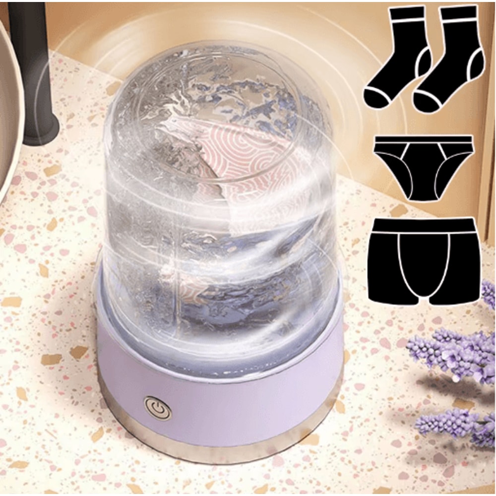 Quick Clean USB Portable Mini Washing Machine Automatic Small Washer For Underwear And Socks 7
