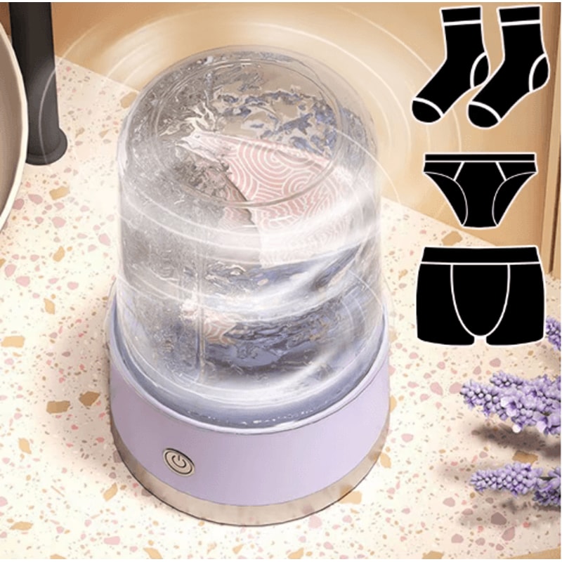 Quick Clean USB Portable Mini Washing Machine Automatic Small Washer For Underwear And Socks 7