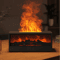 FlameMist USB Fireplace Humidifier Diffuser LED Flame Aroma Diffuser With Remote Control And Timer 0