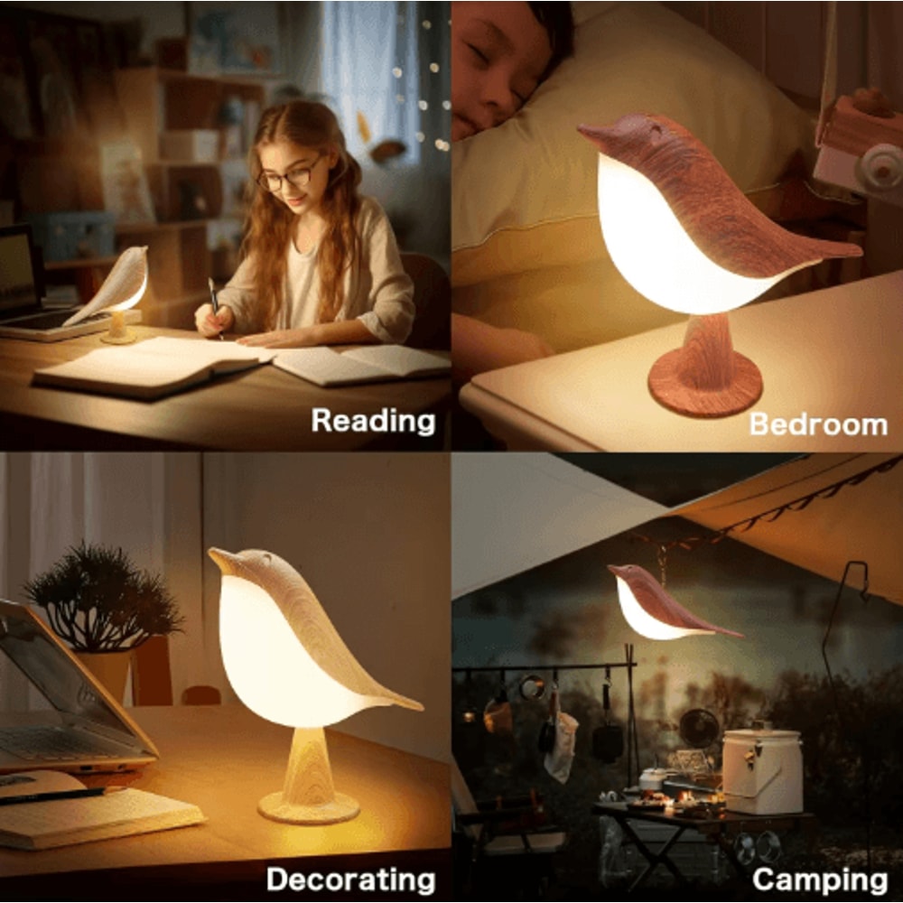 GlowMagpie Touch LED Night Light Dimmable Rechargeable Aromatherapy Desk Lamp 3