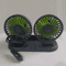 CoolDrive Dual Head USB Car Fan Adjustable 2 Speed Dashboard Cooling Fan For 5V 12V To 24V Vehicles 1