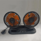 CoolDrive Dual Head USB Car Fan Adjustable 2 Speed Dashboard Cooling Fan For 5V 12V To 24V Vehicles 4